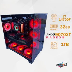 تجميعة إحترافية اقساط كرت شاشة AMD 9070 XT معالج i7-14700F