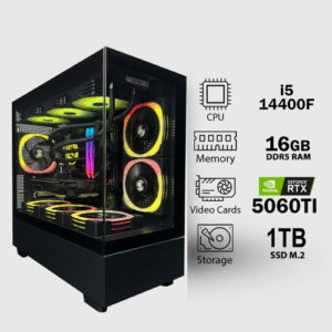 تجميعة متوسطة كاش كرت شاشة RTX 5060 Ti معالج i7-12700F
