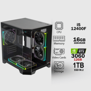 تجميعة متوسطه تقسيط GForce RTX 4060 معالج i5-12400F