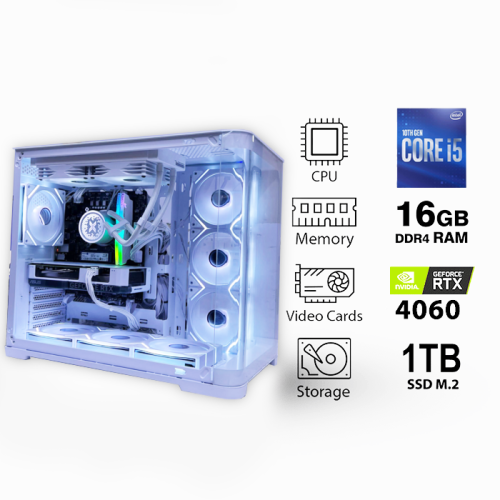 تجميعة متوسطة اقساط كرت شاشة GForce RTX 4060 معالج i5-12400F