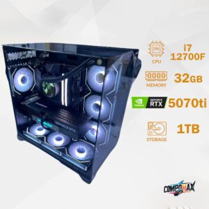 تجميعة احترافية اقساط كرت شاشة GForce RTX 5070 Ti معالج i7-12700F