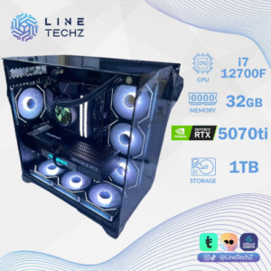 تجميعة احترافية اقساط كرت شاشة GForce RTX 5070 Ti معالج i7-12700F