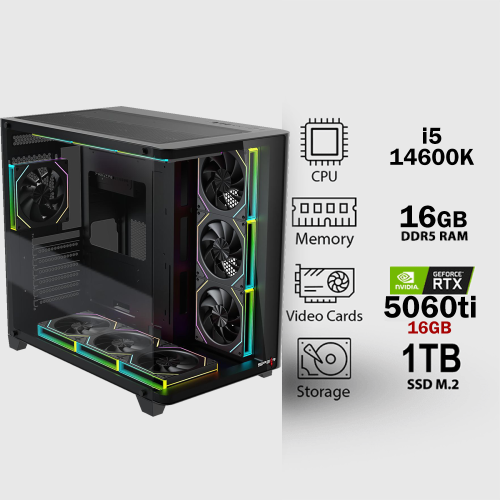 تجميعة اقتصادية كرت شاشة GForce RTX 3050 مع المعالج i5-10400F