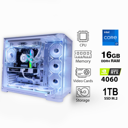 تجميعة متوسطة كرت شاشة GForce RTX 4060 بمعالج i7-12700F