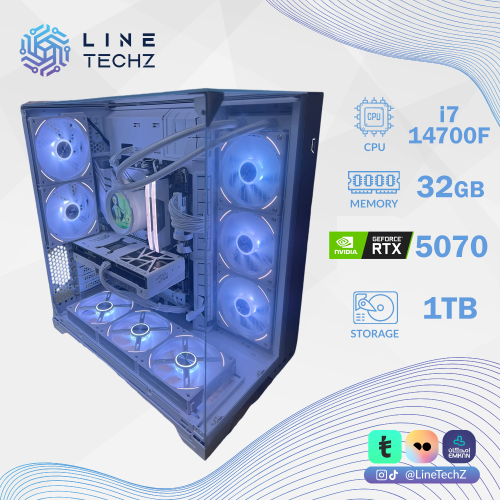 تجميعة إحترافية تقسيط كرت شاشة GForce RTX 5070 معالج i7-14700F
