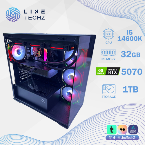 تجميعة إحترافية اقساط كرت شاشة GForce RTX 5070 معالج i5-14600K