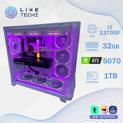 تجميعة إحترافية اقساط كرت شاشة GForce RTX 5070 معالج i7-12700F